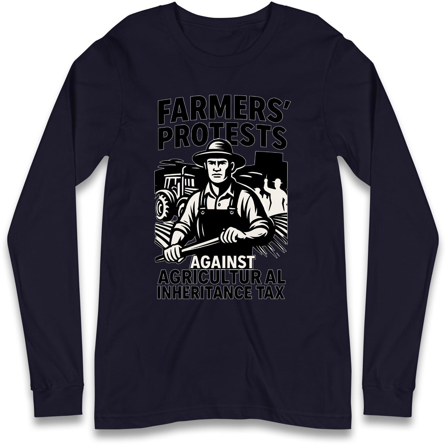 Farmers’ Protests Against Agricultural Inheritance Tax Longsleeve T Shirt