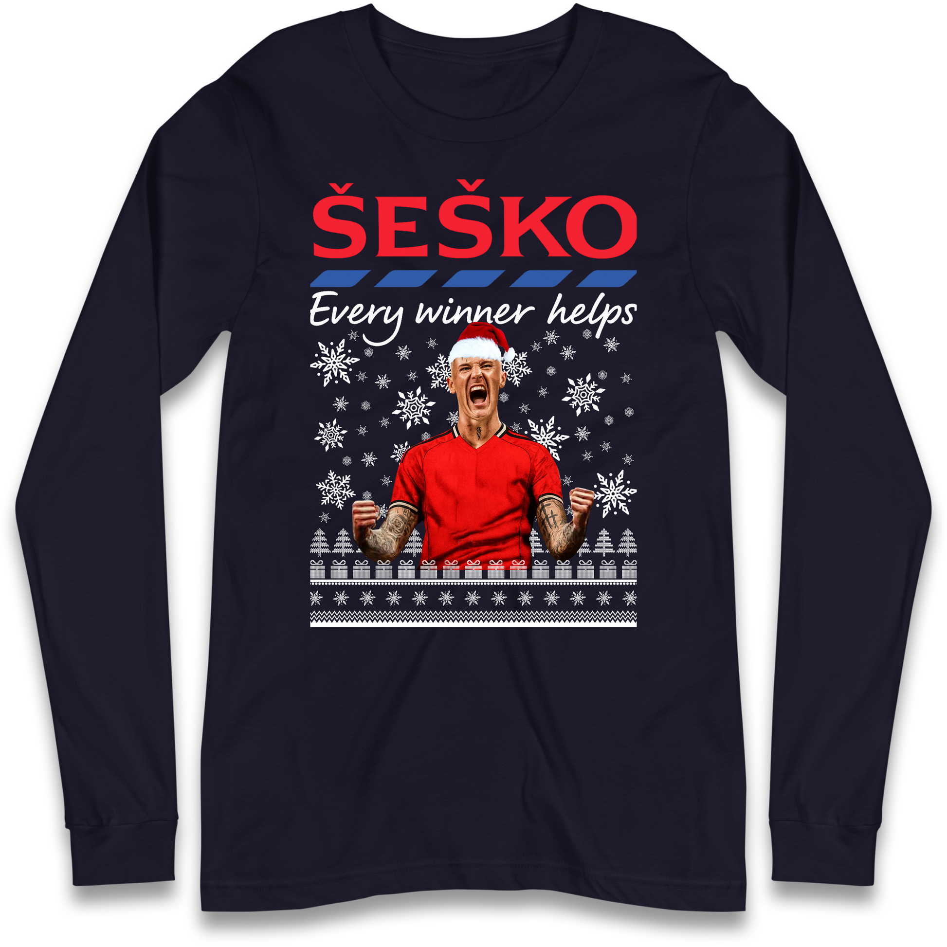 Benjamin Sesko Christmas Longsleeve T-Shirt