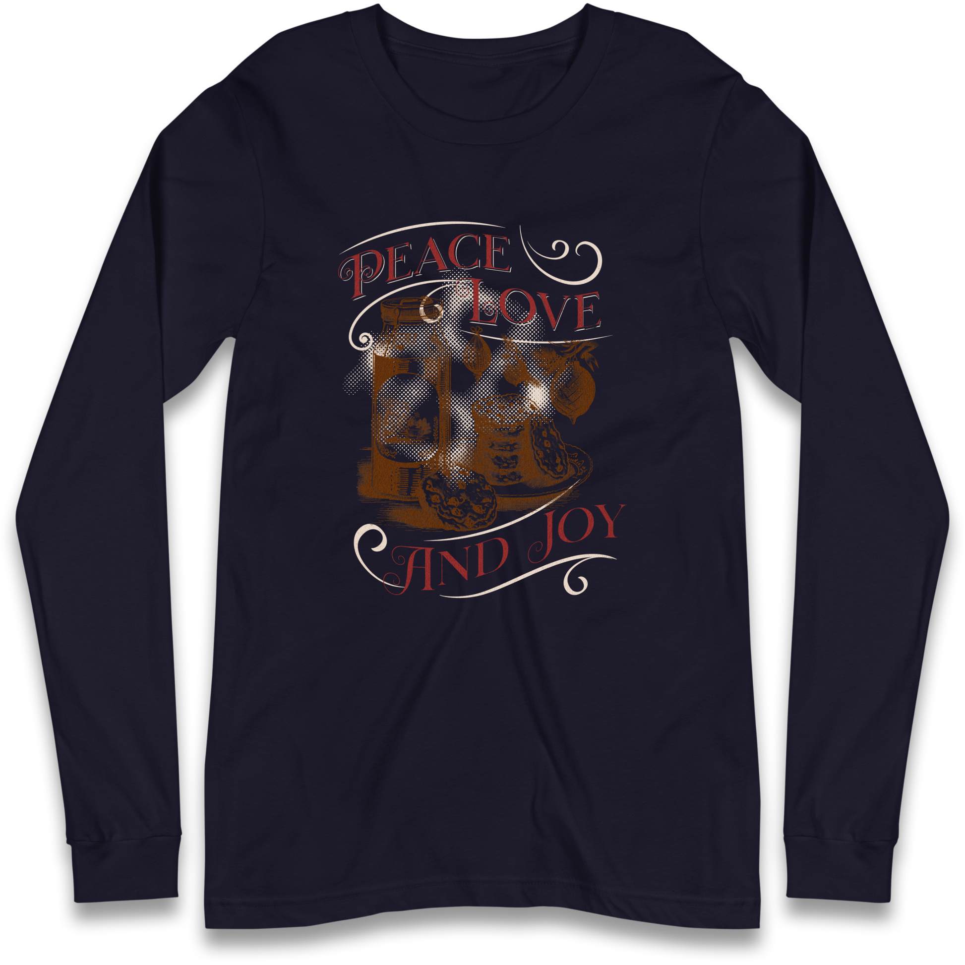 Peace Love And Joy Christmas Longsleeve T Shirt