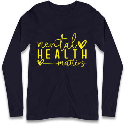 Yellow Mental Health Longsleeve T Shirt