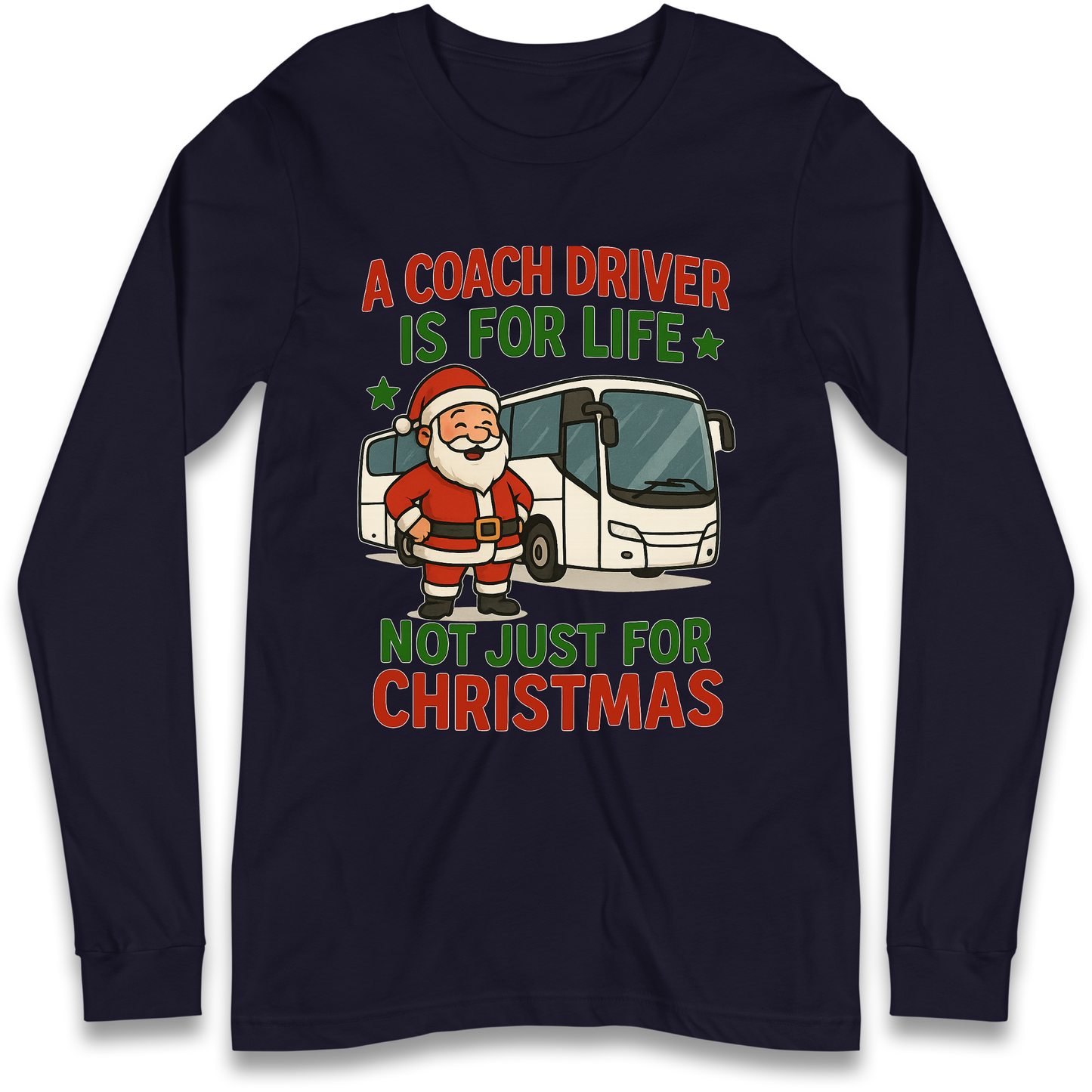 Coach Driver Christmas Longsleeve T Shirt