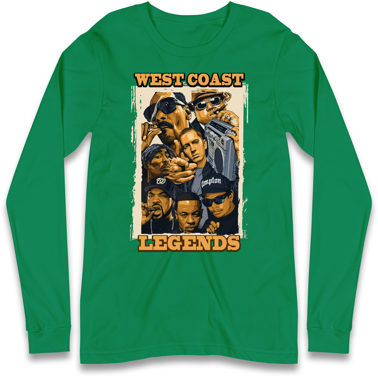 West Coast Legends Rappers Longsleeve T Shirt