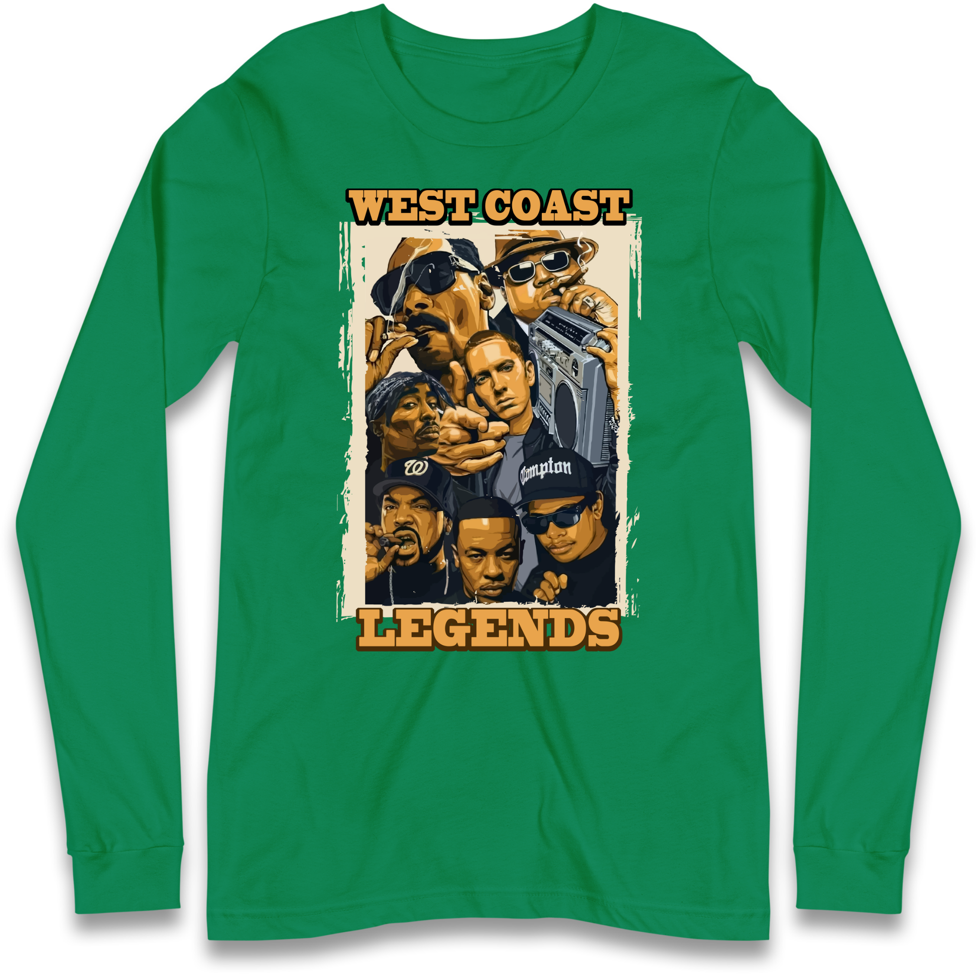 West Coast Legends Rappers Longsleeve T Shirt