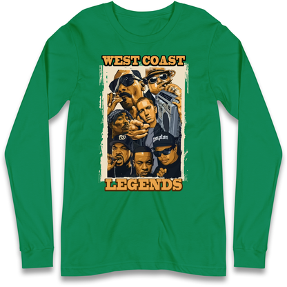 West Coast Legends Rappers Longsleeve T Shirt