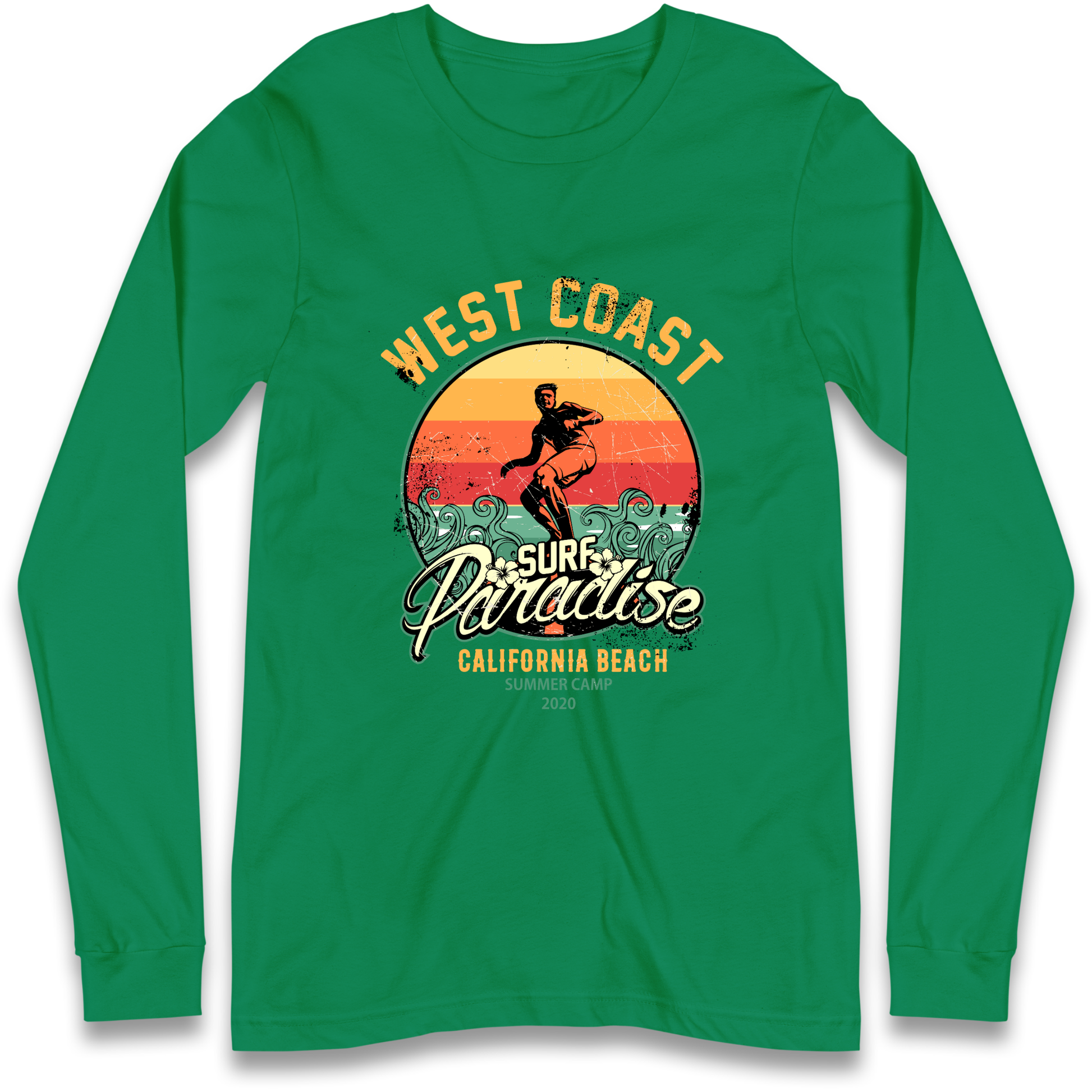 West Coast Surf Paradise Longsleeve T Shirt