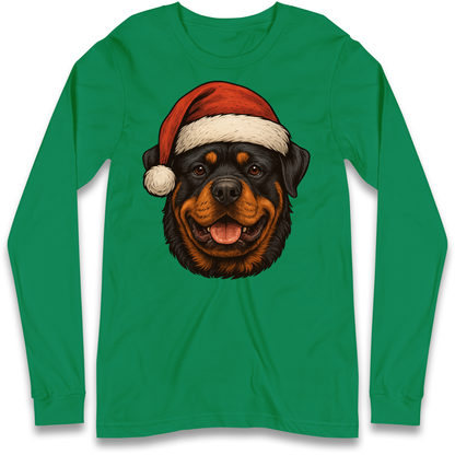 Rottweiler Christmas Longsleeve T Shirt