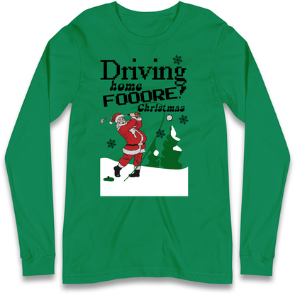 Christmas Golf Longsleeve T-Shirt