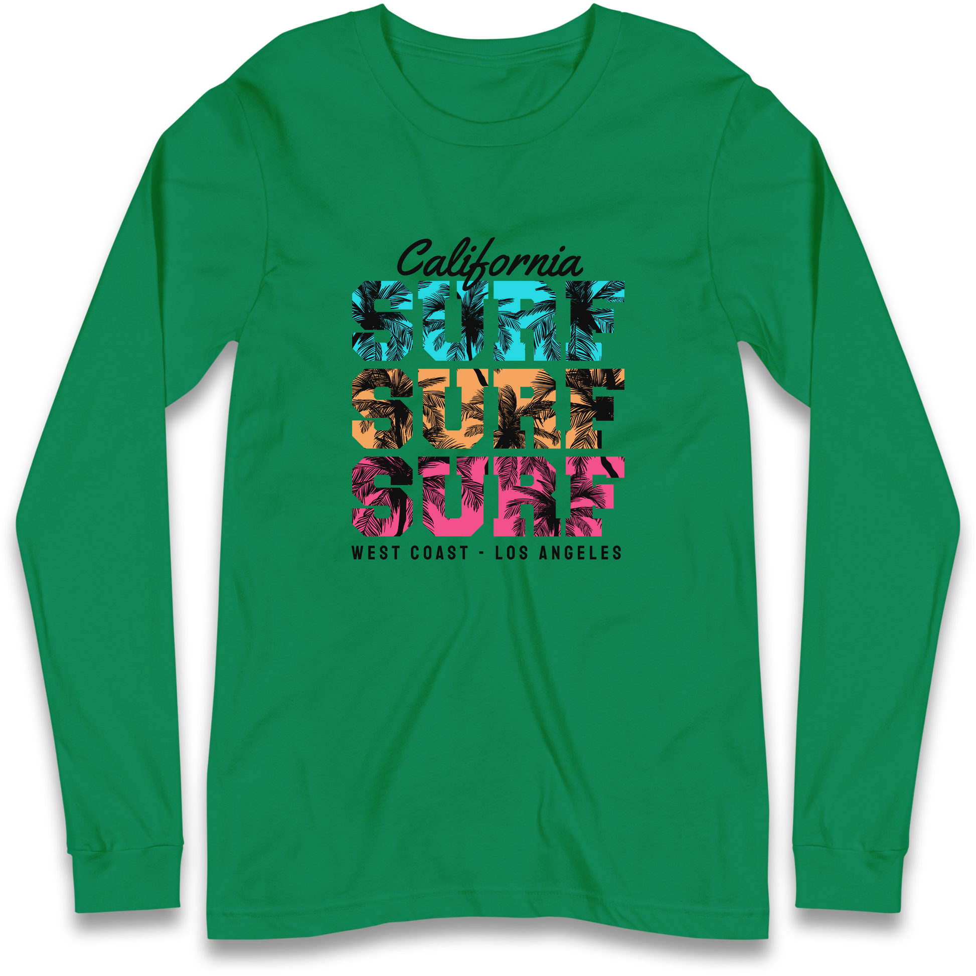 California Surf Surf Surf Longsleeve T Shirt