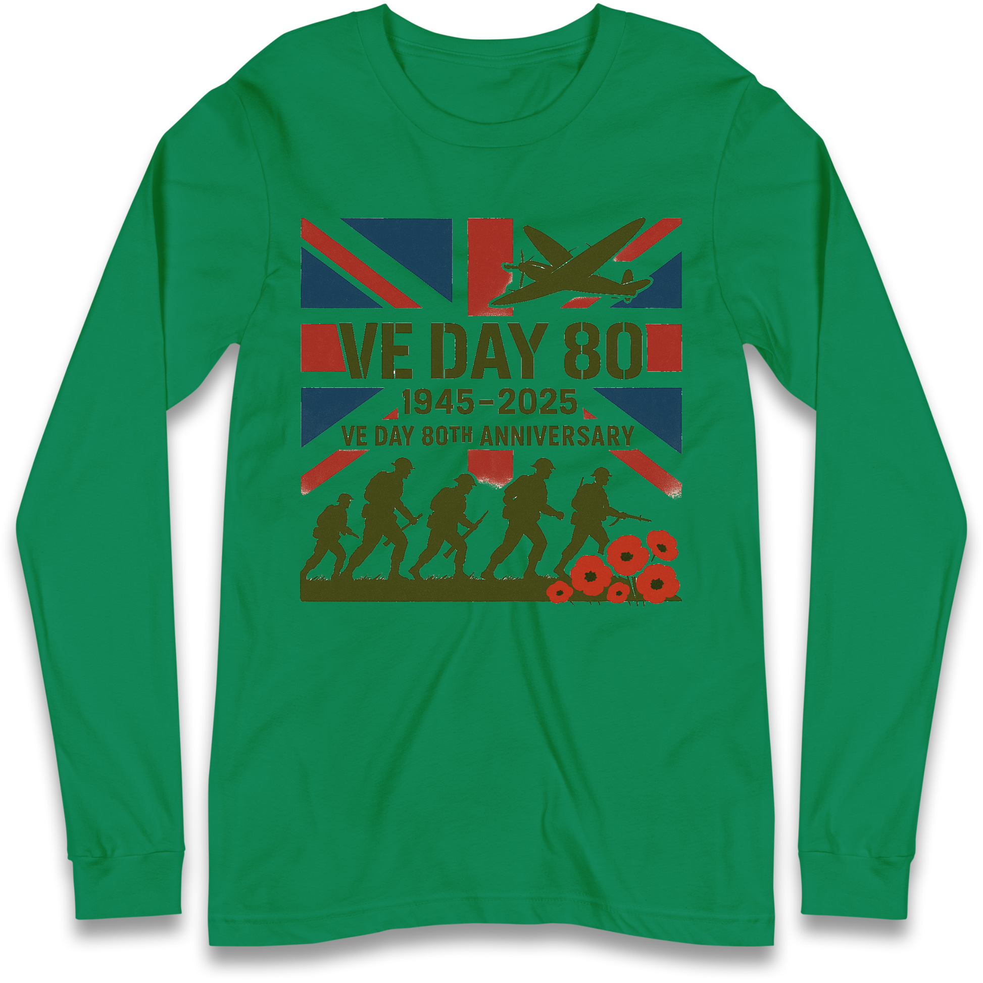 VE Day 80th Anniversary 1945 2025 Longsleeve T Shirt