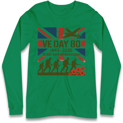 VE Day 80th Anniversary 1945 2025 Longsleeve T Shirt
