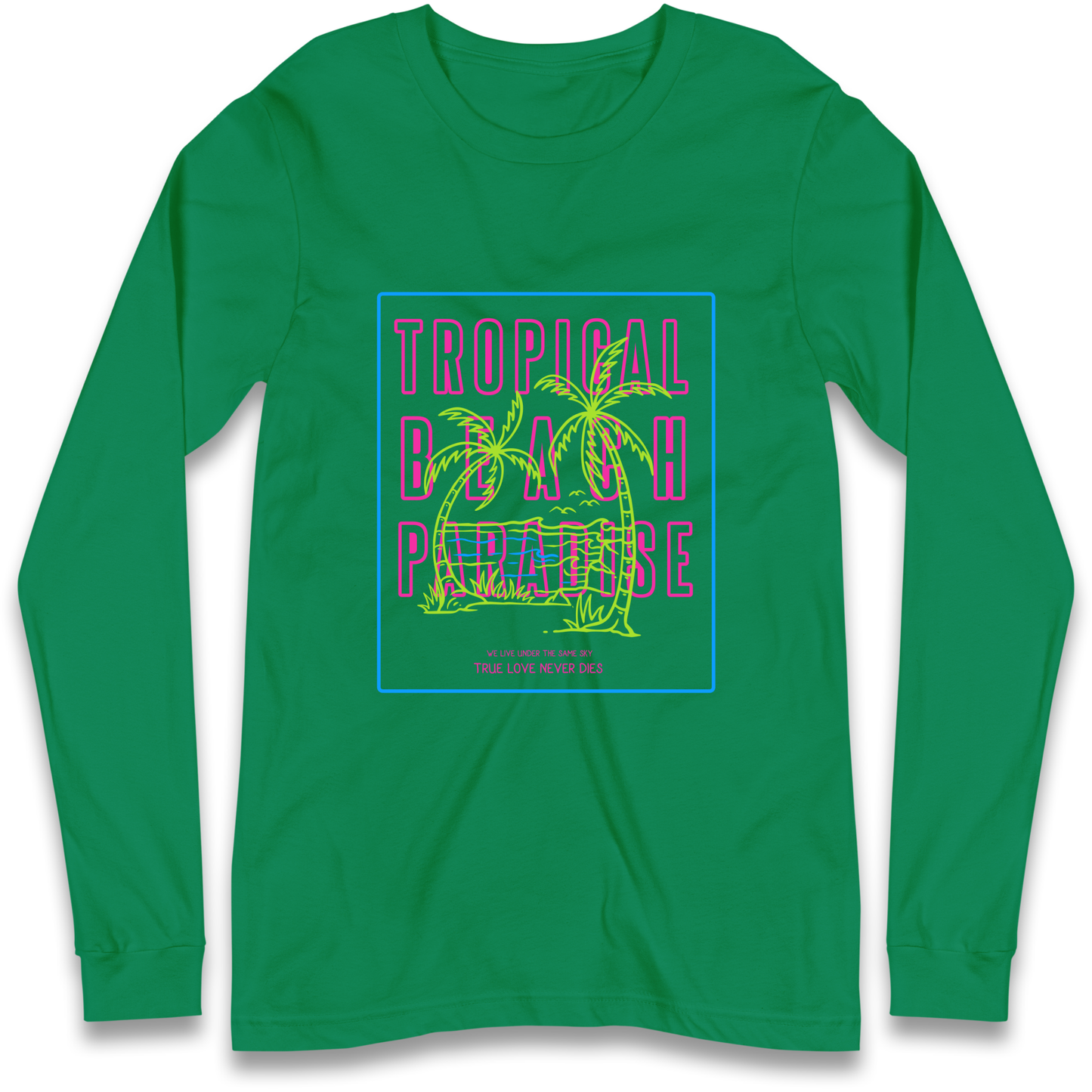 Tropical Beach Paradise Longsleeve T Shirt