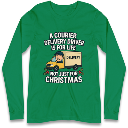 Courier Delivery Driver Christmas Longsleeve T Shirt