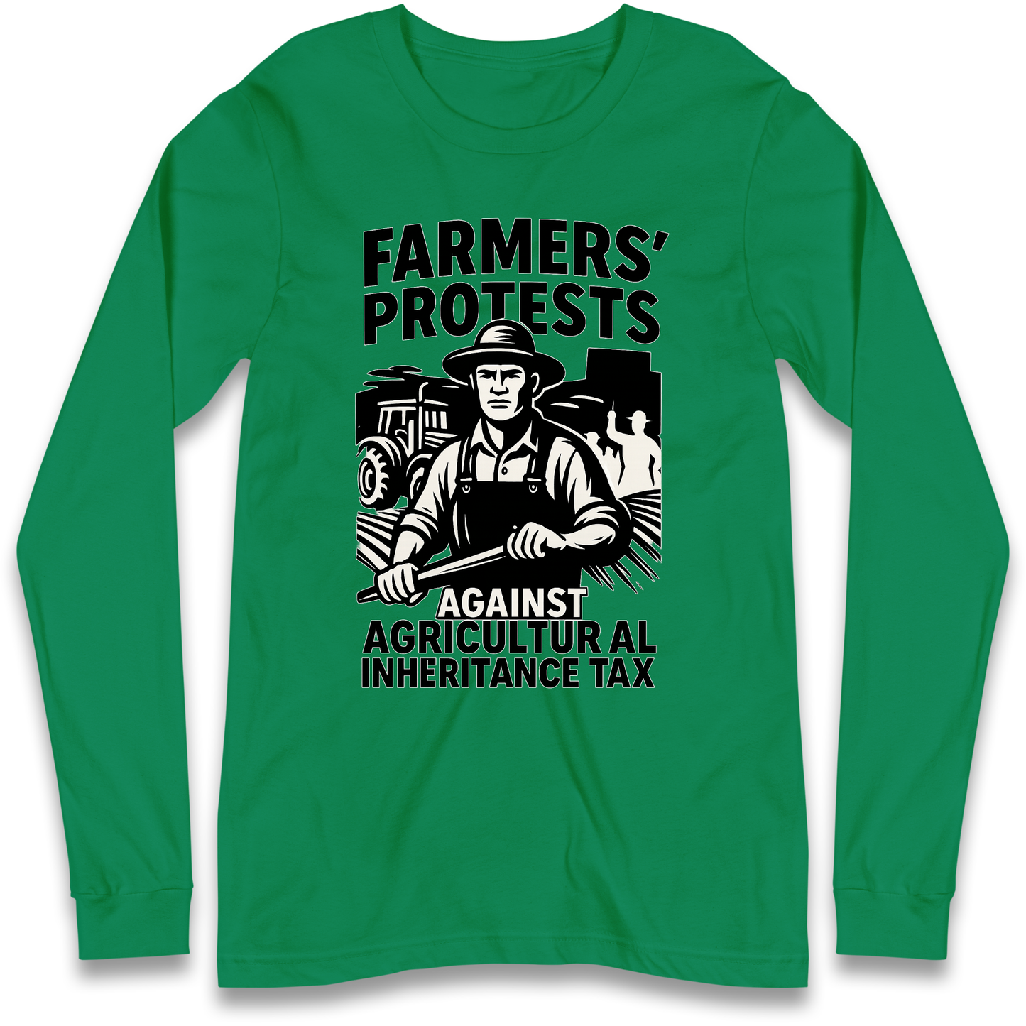 Farmers’ Protests Against Agricultural Inheritance Tax Longsleeve T Shirt