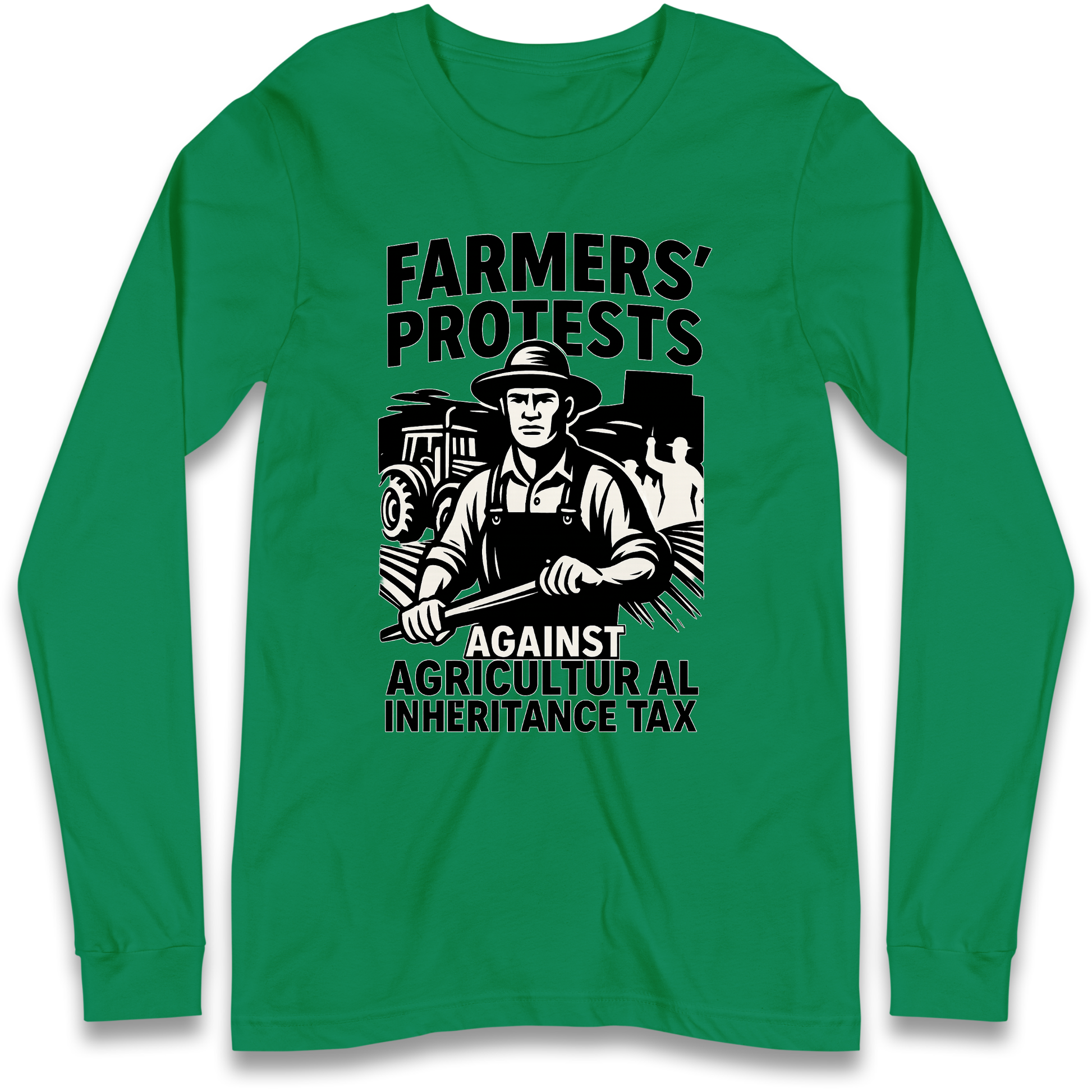Farmers’ Protests Against Agricultural Inheritance Tax Longsleeve T Shirt