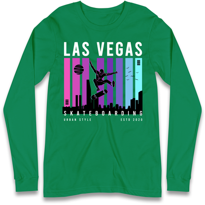 Las Vegas Skateboarding Longsleeve T Shirt