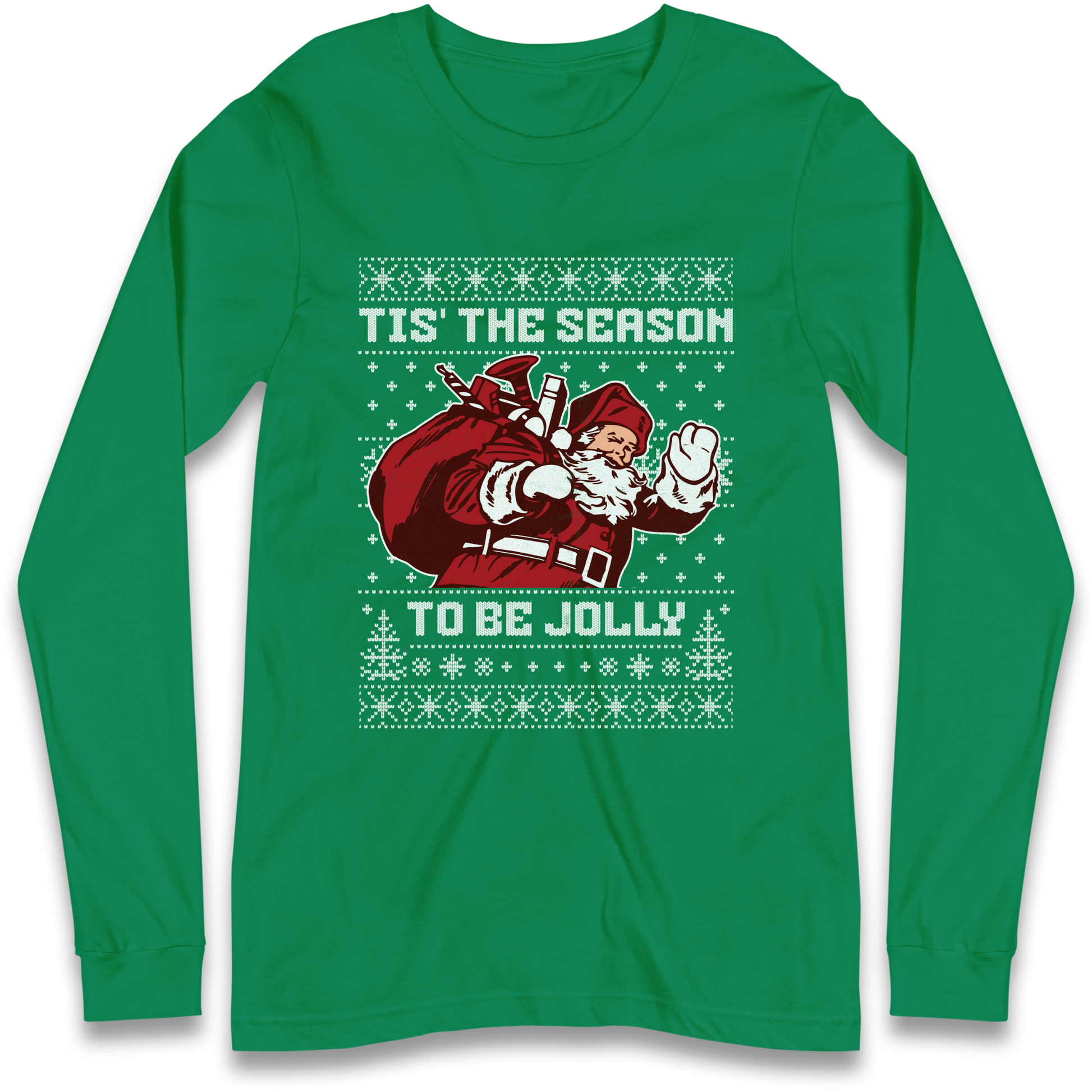 Tis The Season To Be Jolly Christmas Longsleeve T Shirt