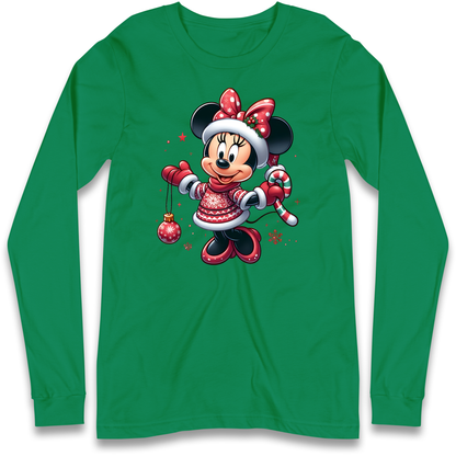 Mini Mouse Christmas Longsleeve T Shirt