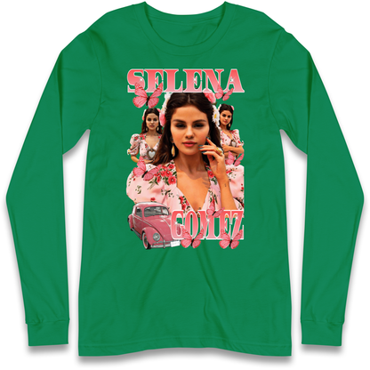 Selena Gomez Pink Longsleeve T Shirt
