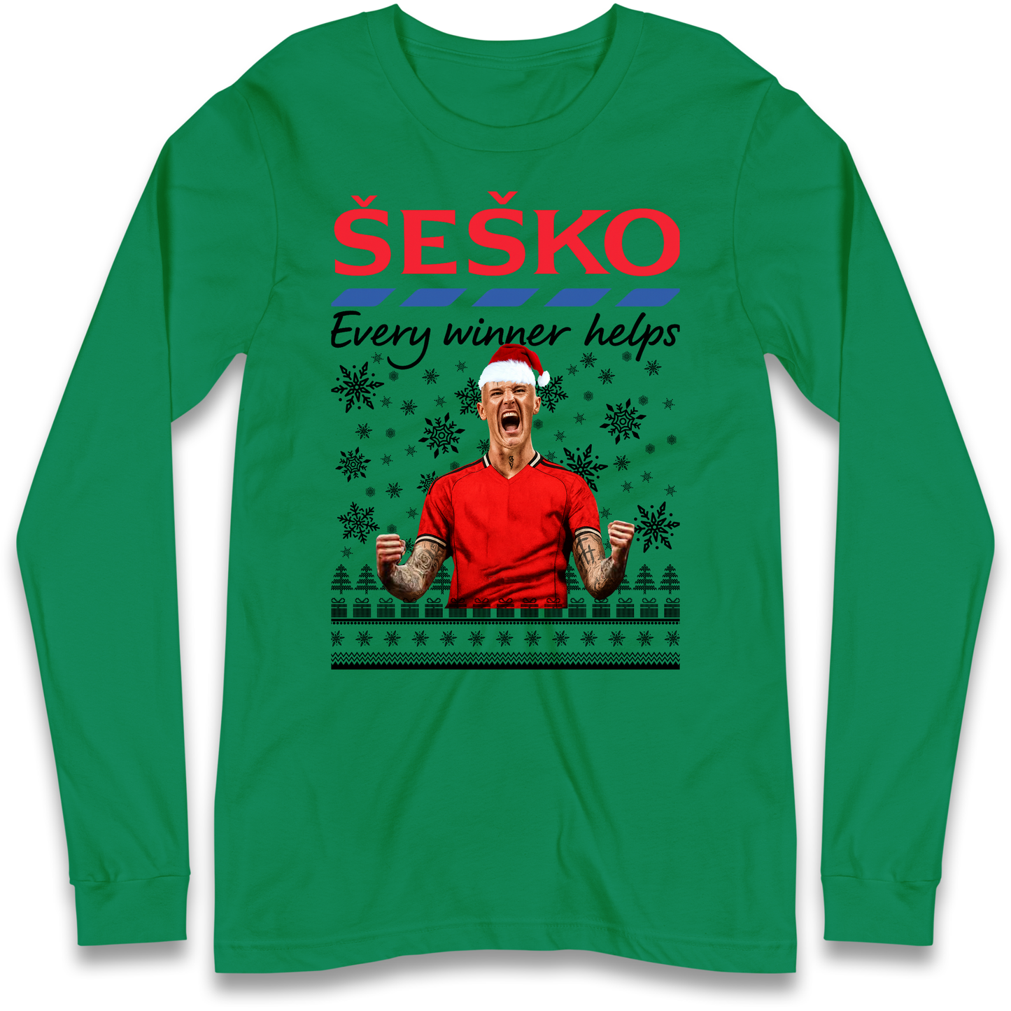 Benjamin Sesko Christmas Longsleeve T-Shirt