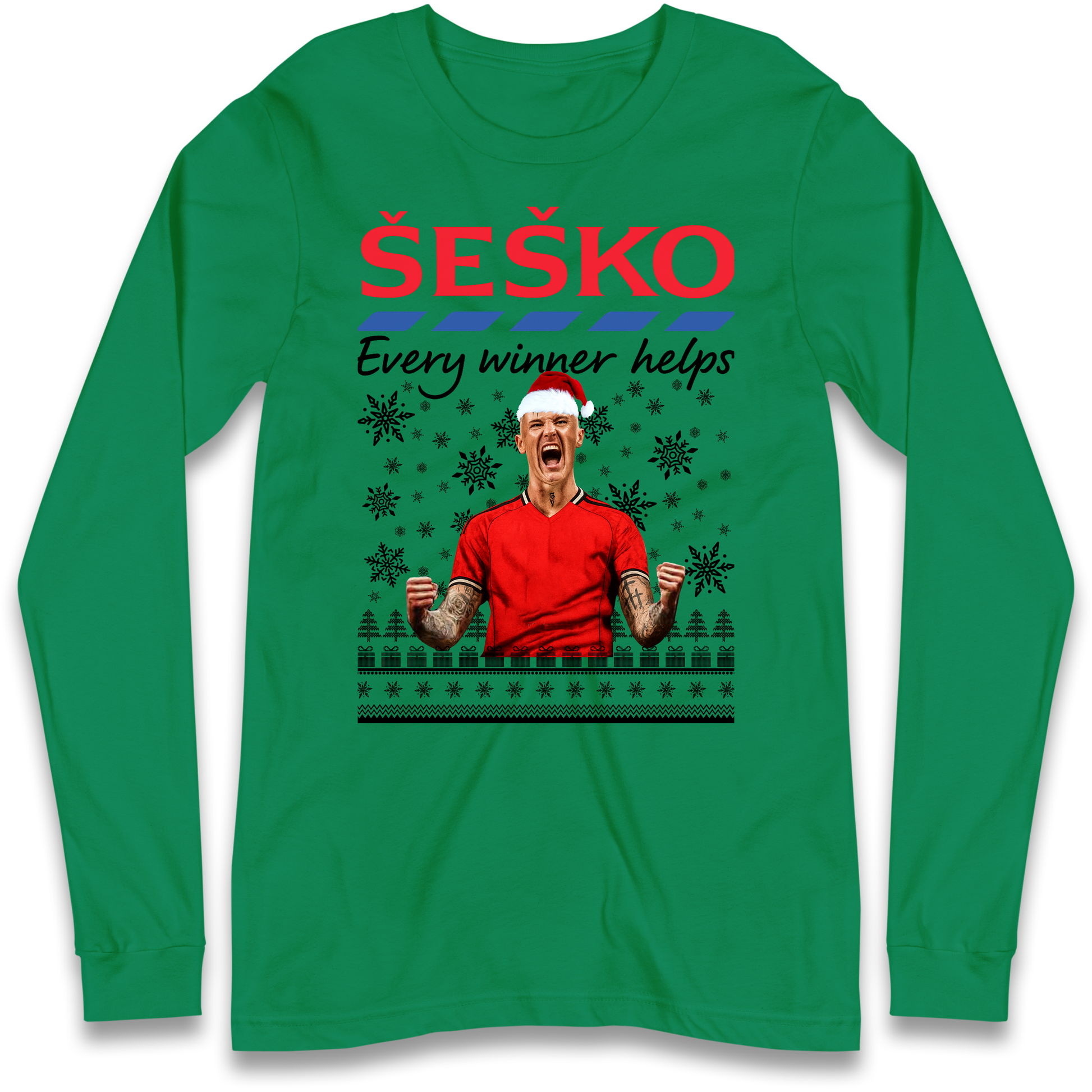 Benjamin Sesko Christmas Longsleeve T-Shirt