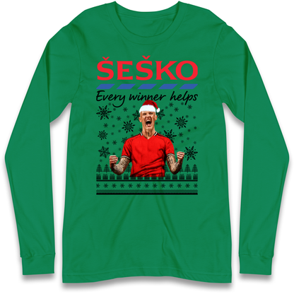 Benjamin Sesko Christmas Longsleeve T-Shirt