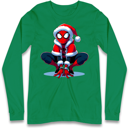 Spiderman Santa Longsleeve T Shirt
