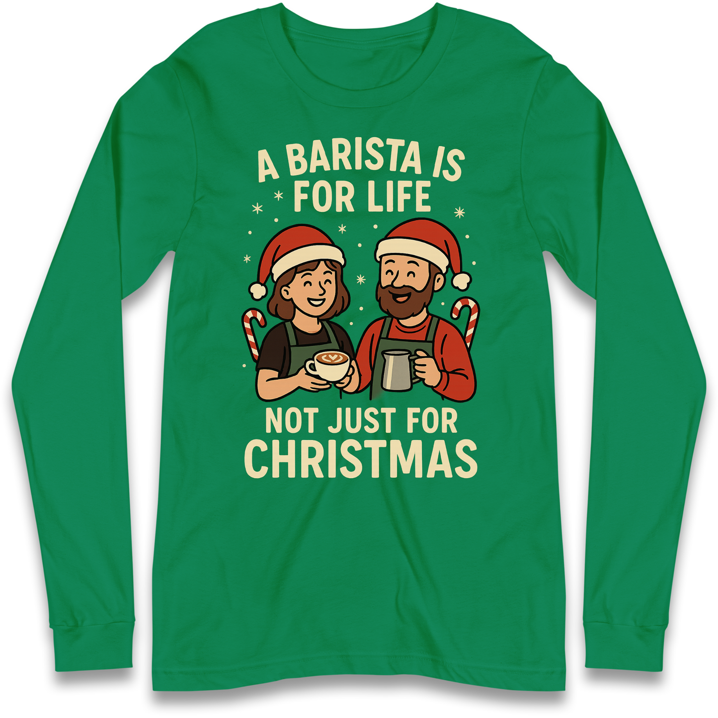 Barista Christmas Longsleeve T Shirt