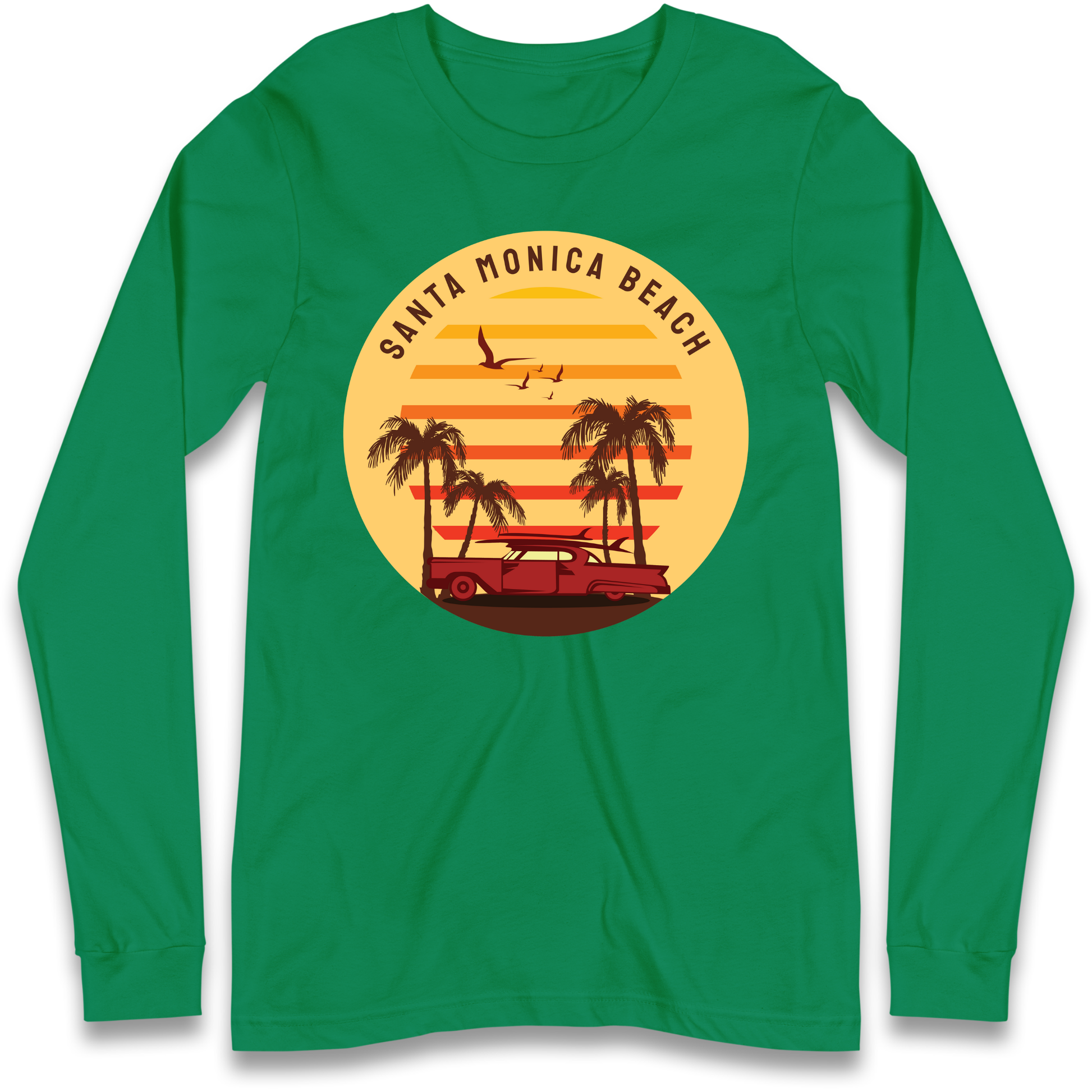 Santa Monica Beach Longsleeve T Shirt