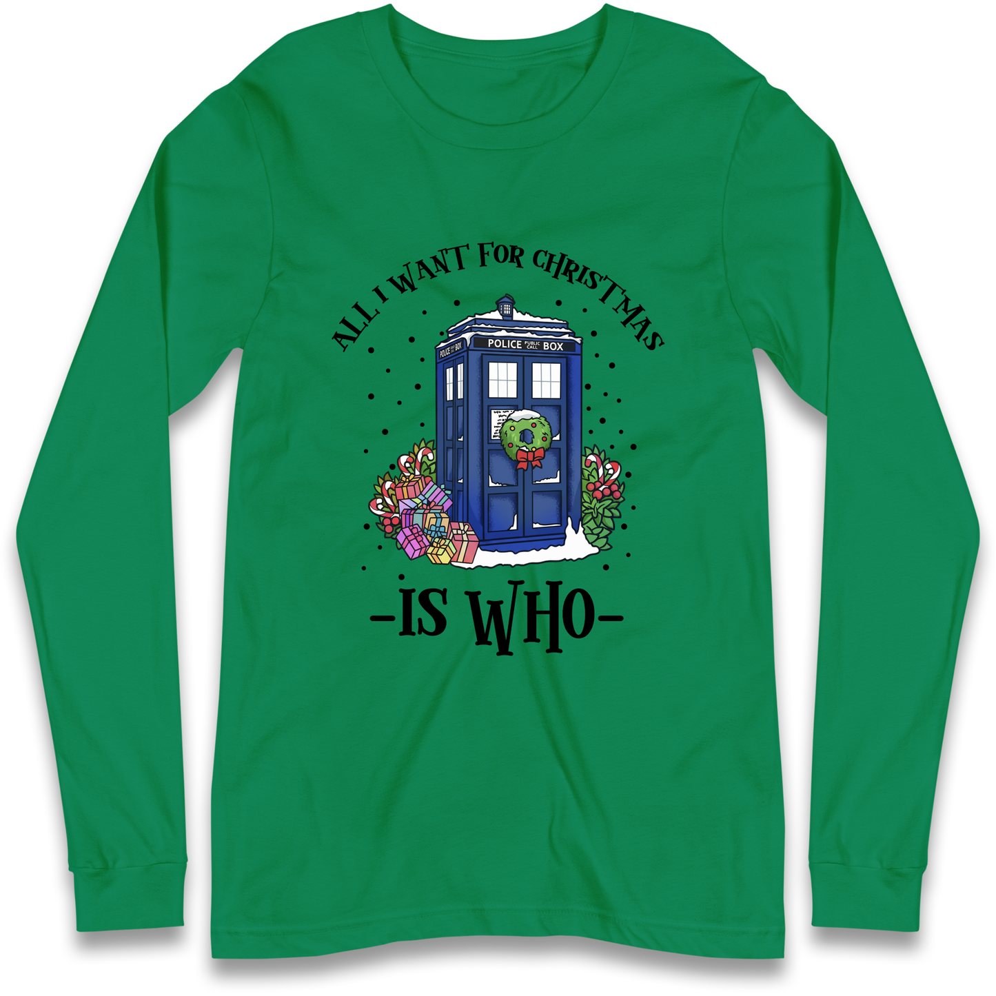 Dr Who Christmas Longsleeve T-Shirt
