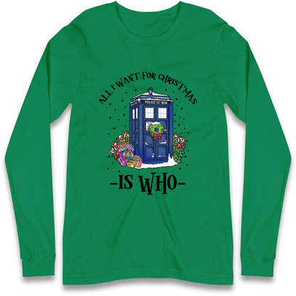 Dr Who Christmas Longsleeve T-Shirt