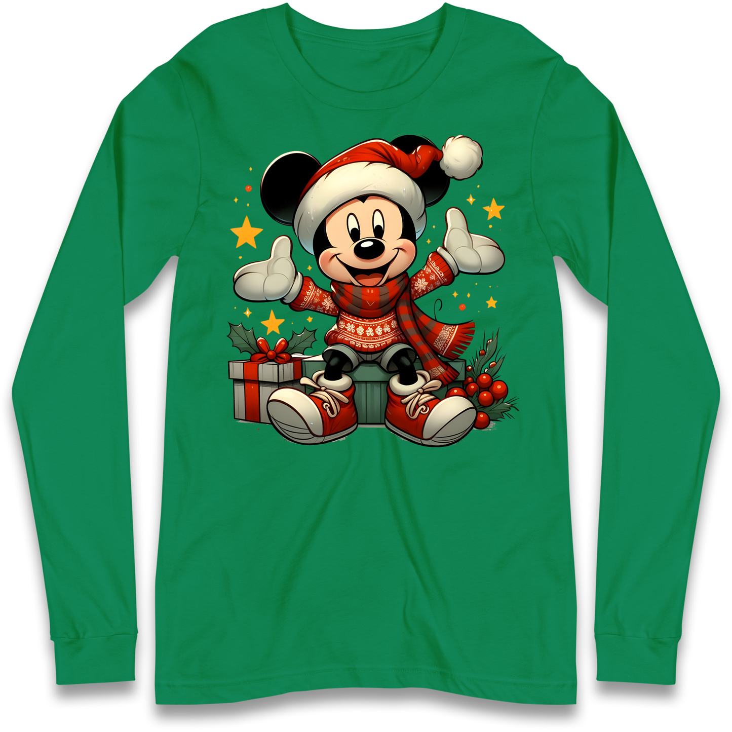Micky Mouse Christmas Longsleeve T Shirt