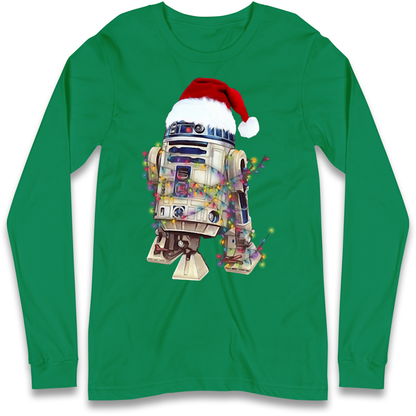 R2D2 Christmas Santa Christmas Longsleeve T Shirt