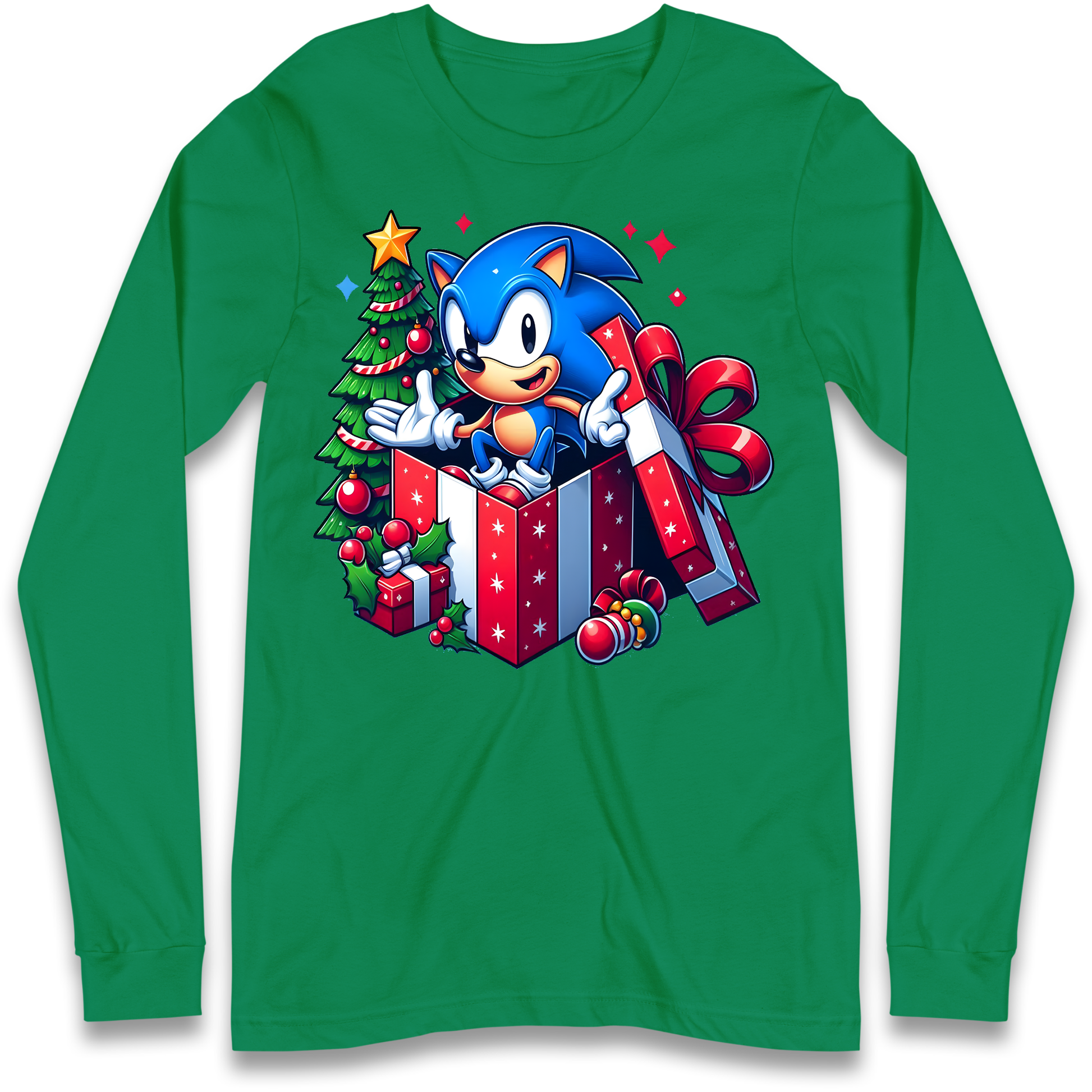 Sonic The Hedgehog Christmas Longsleeve T Shirt