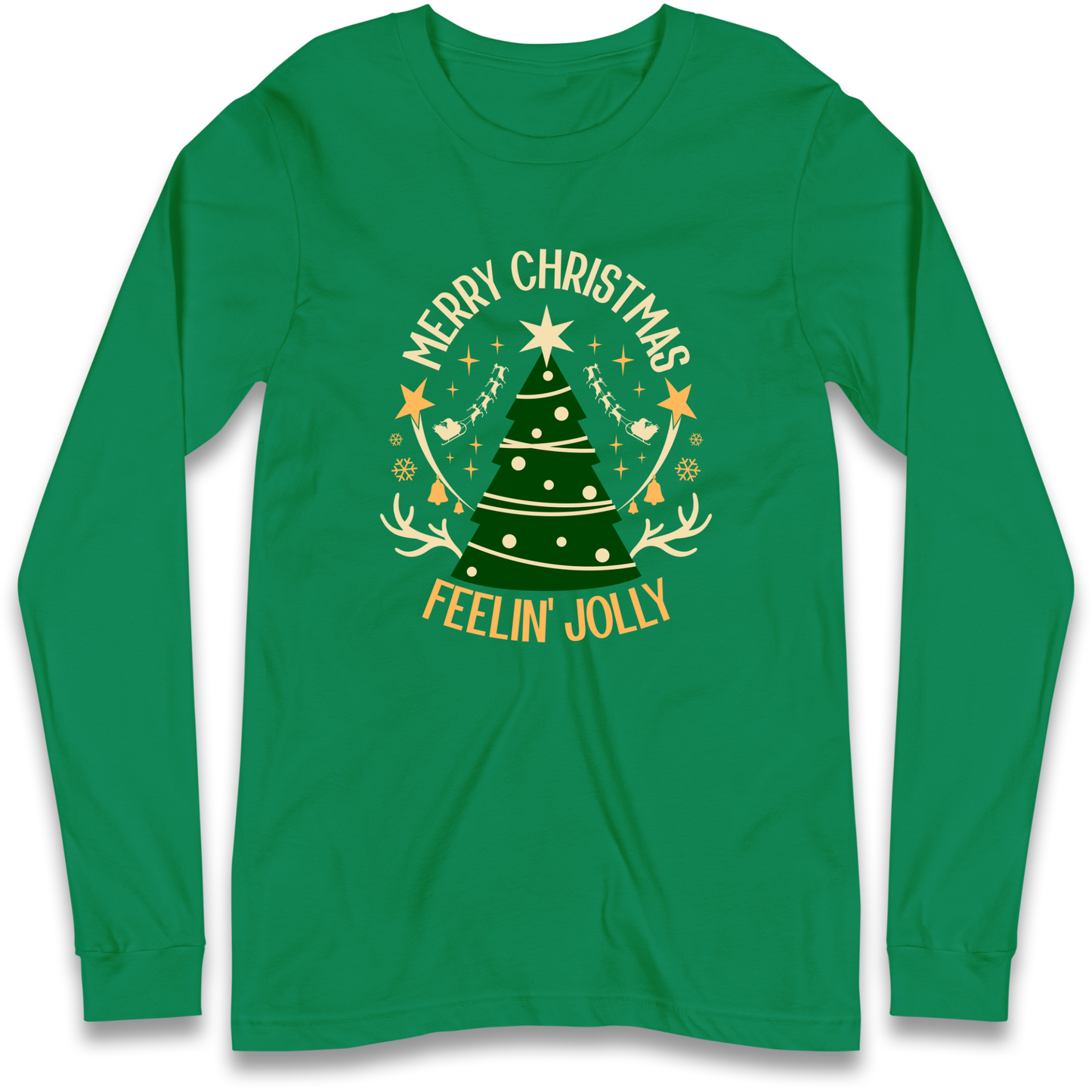 Merry Christmas Feeling Jolly Christmas Longsleeve T Shirt