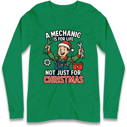 Mechanic Christmas Longsleeve T Shirt