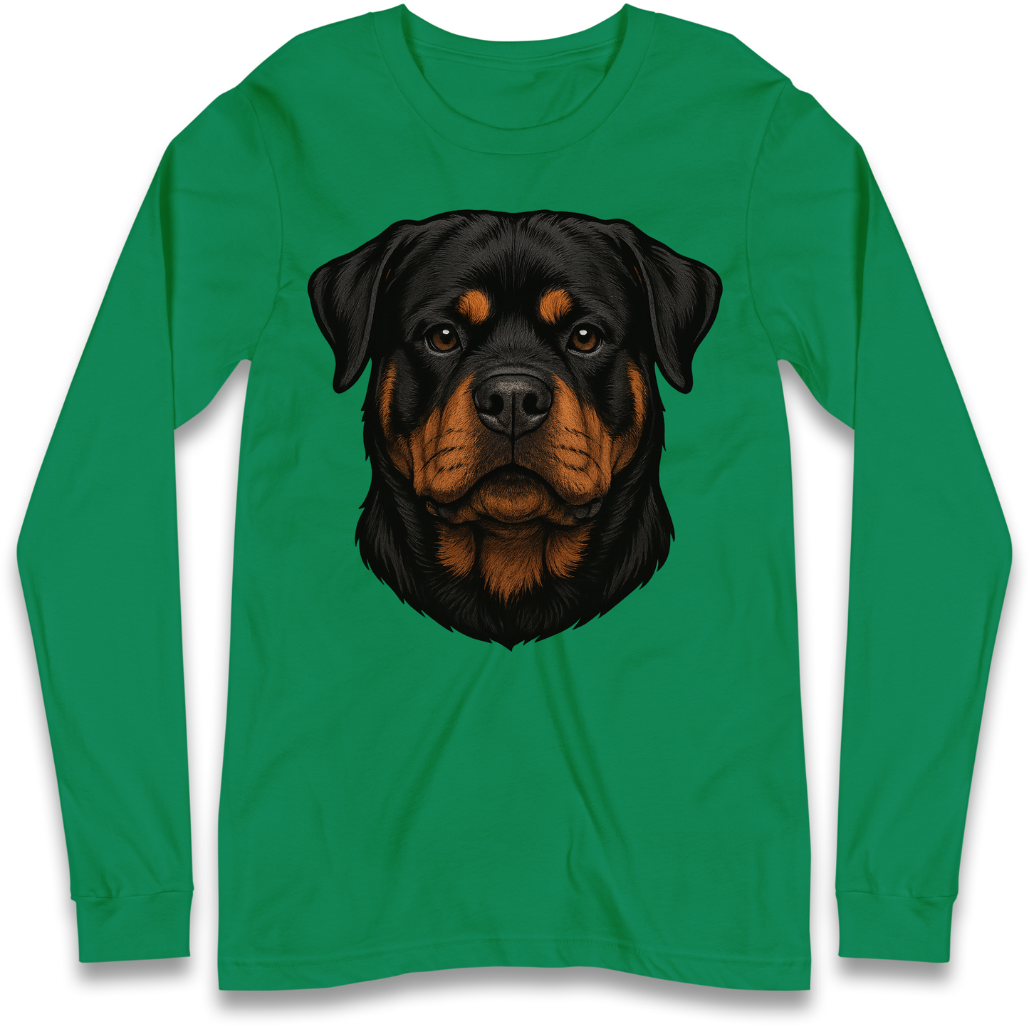 Rottweiler Face Longsleeve T Shirt