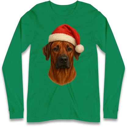 Rhodesian Ridgeback Christmas Longsleeve T-Shirt