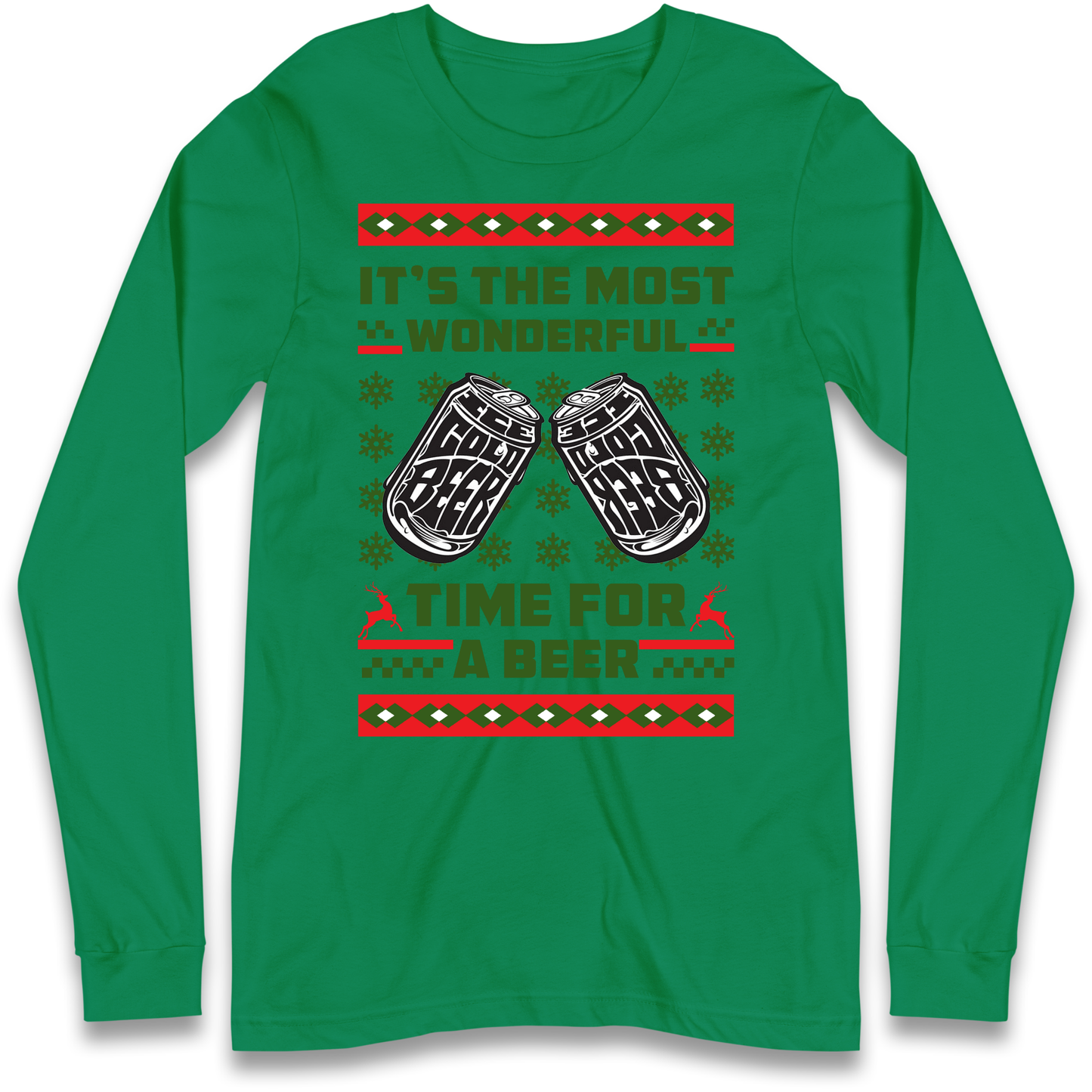 Its The Most Wonderful Time For A Beer Christmas Longsleeve T Shirt
