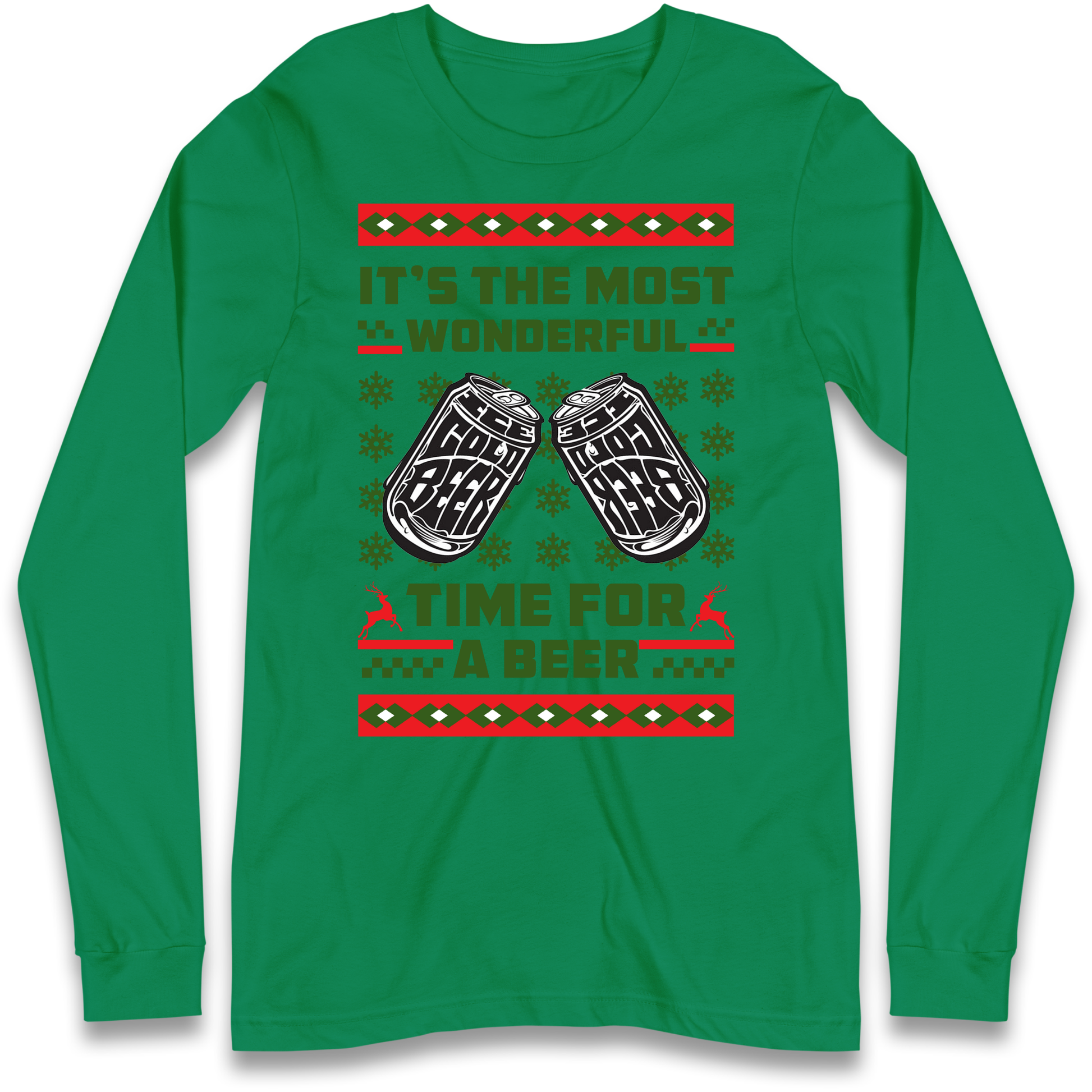 Its The Most Wonderful Time For A Beer Christmas Longsleeve T Shirt