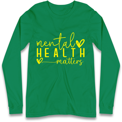 Yellow Mental Health Longsleeve T Shirt