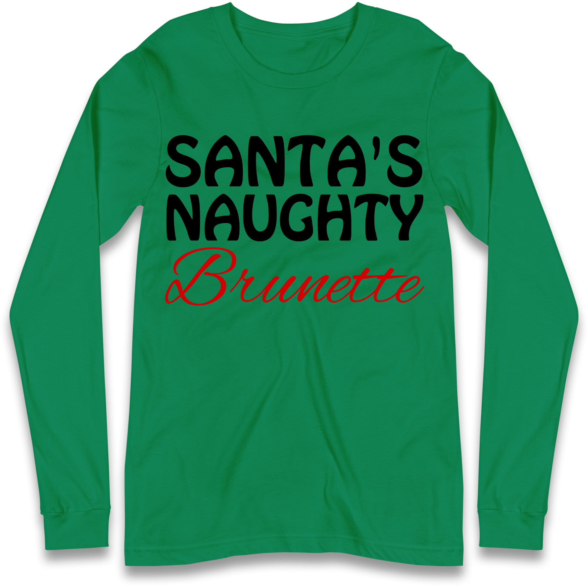 Naughty Brunette Longsleeve T-Shirt