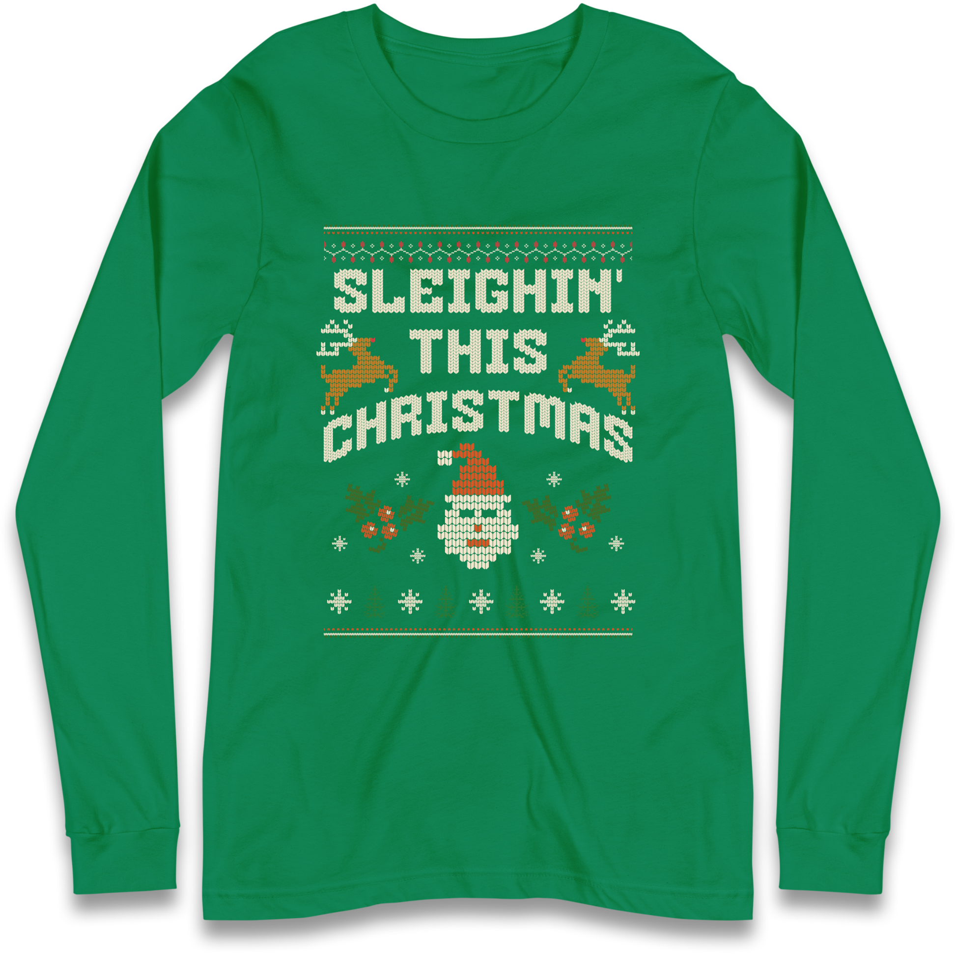 Sleighin This Christmas Christmas Longsleeve T Shirt