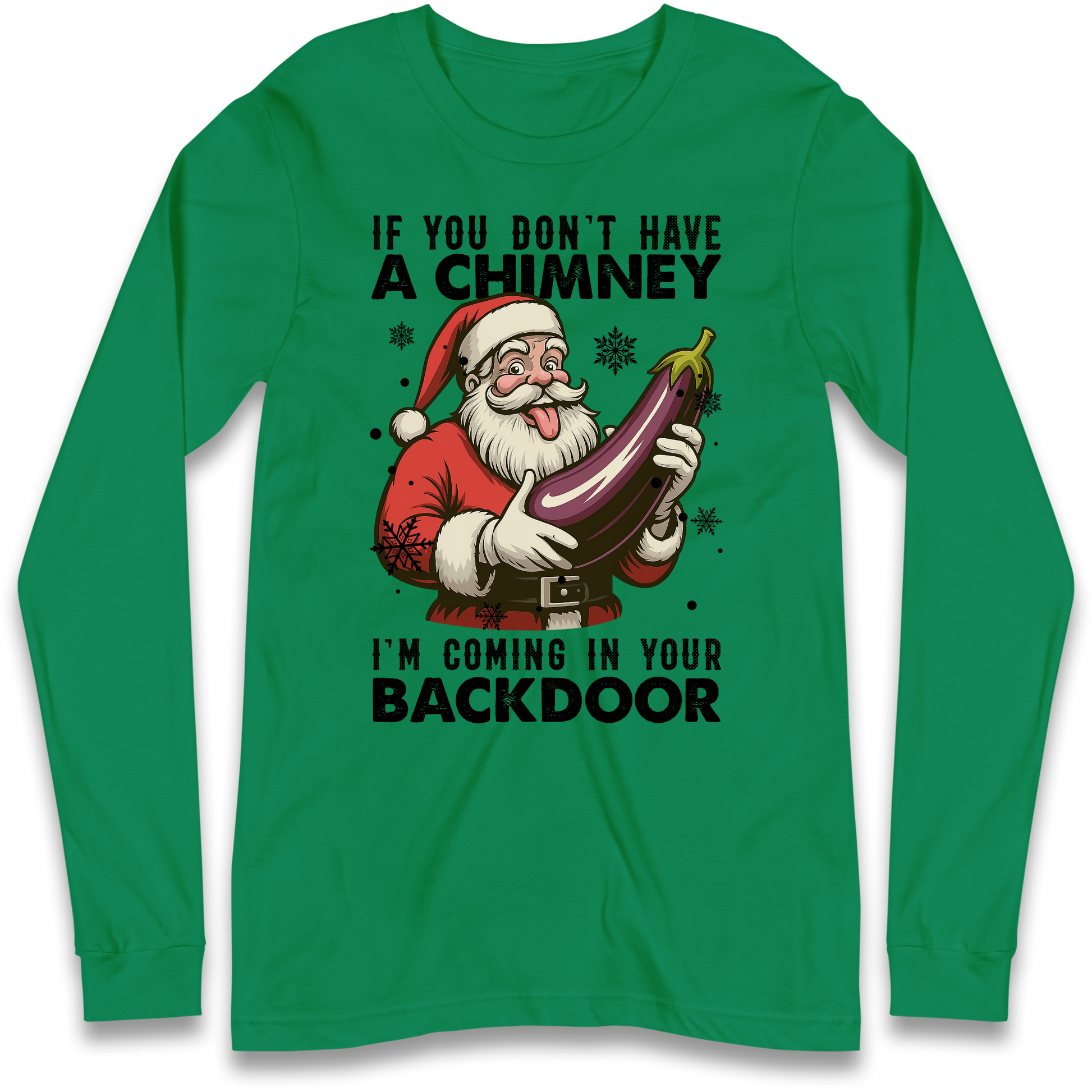 Santa Back Door Longsleeve T-Shirt
