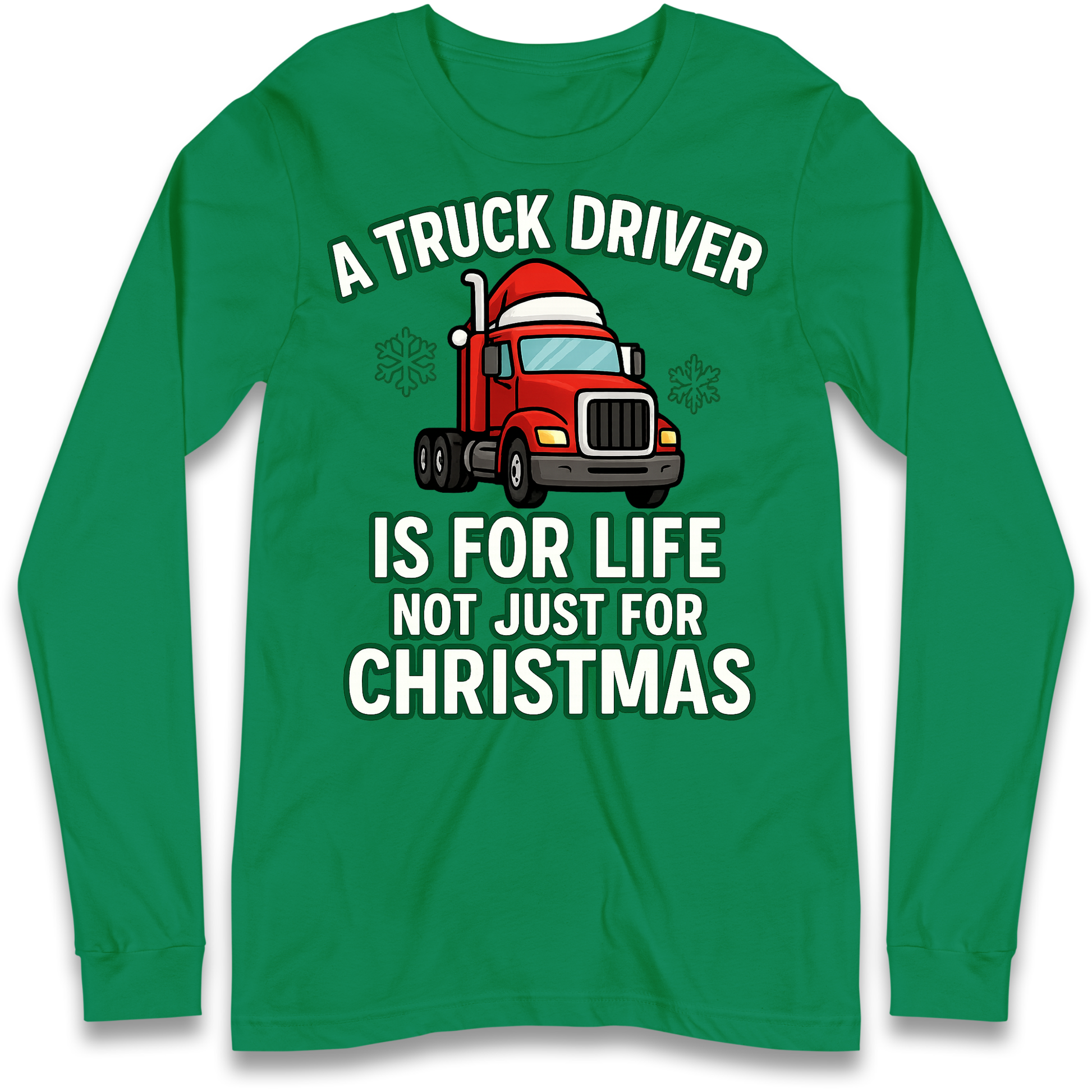 Truck Driver Christmas Longsleeve T Shirt
