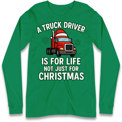 Truck Driver Christmas Longsleeve T Shirt
