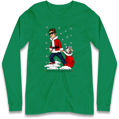 Liam Gallagher Christmas Santa Longsleeve T Shirt