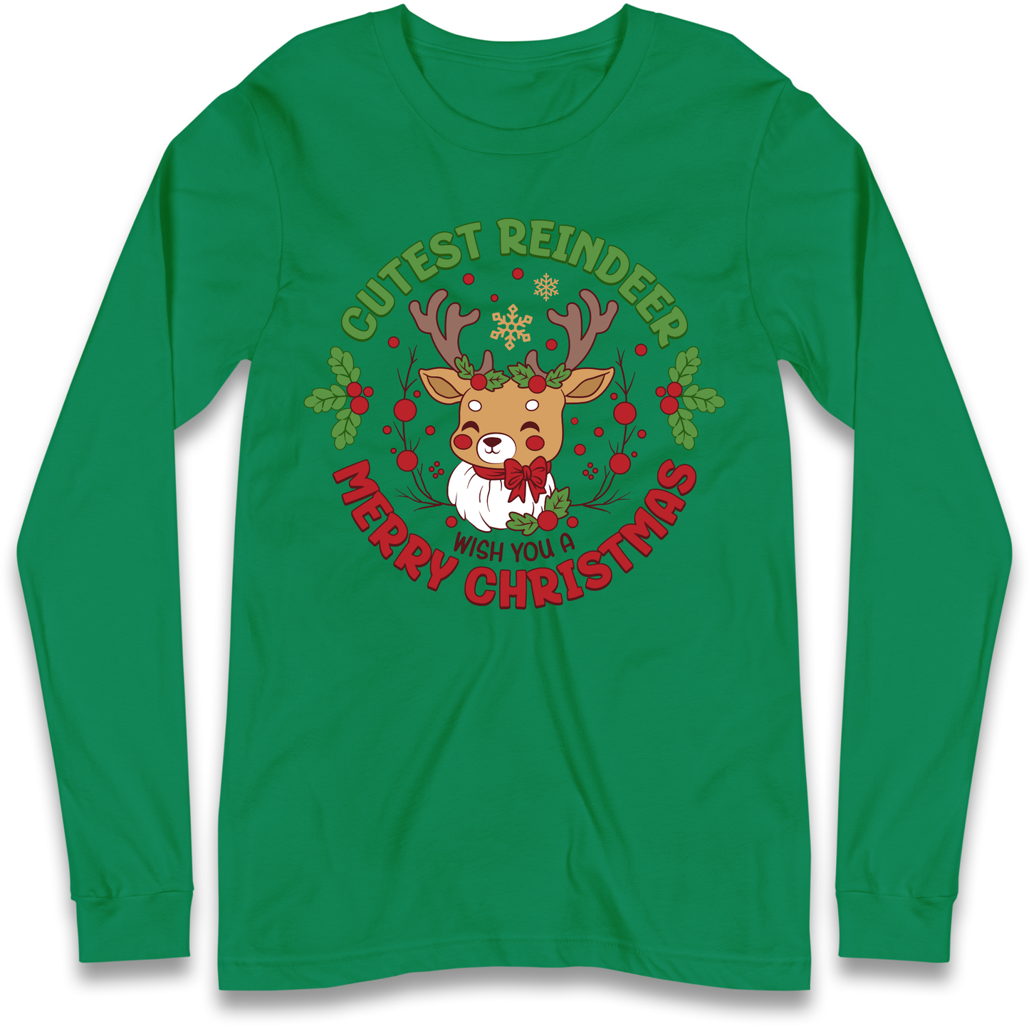 Cutest Reindeer Longsleeve T Shirt