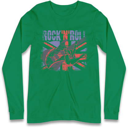 Rock N Roll Union Jack Longsleeve T Shirt