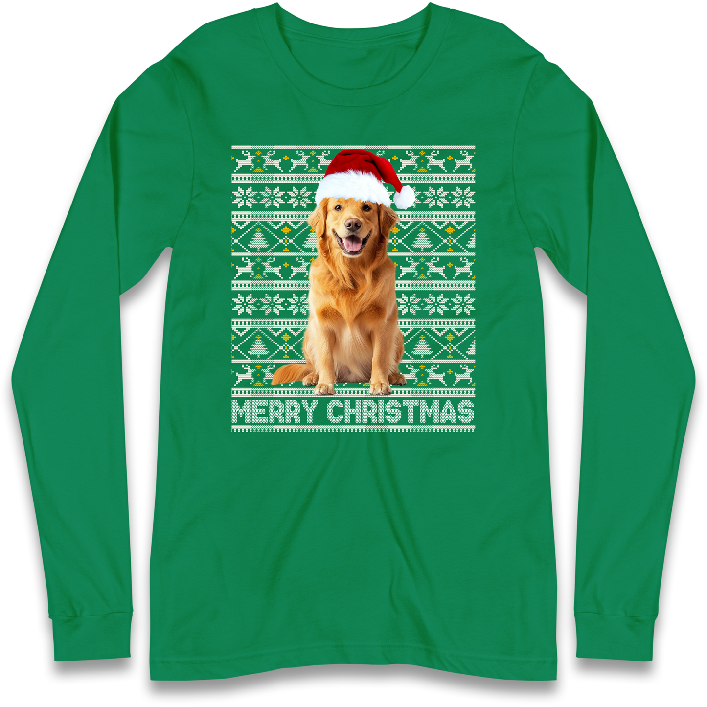 Merry Christmas Dog Longsleeve T Shirt