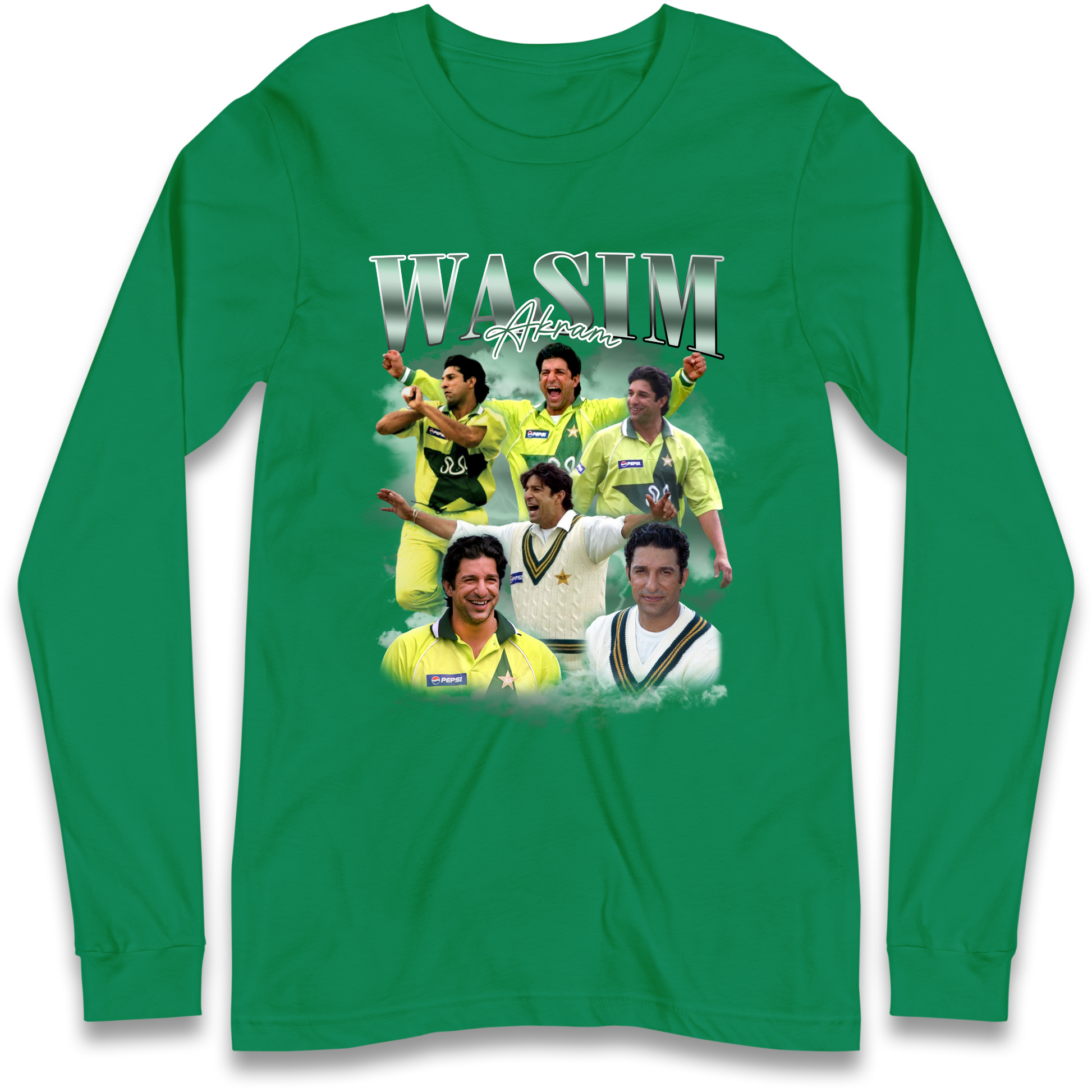 Wasim Akram Longsleeve T Shirt